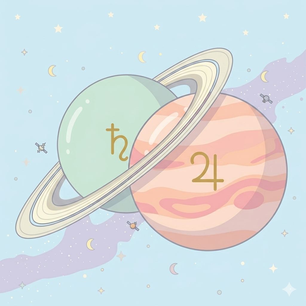 Western astrology planets illustration